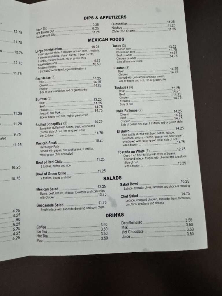 Estela’s Mill Stop Cafe menu 5